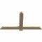 Ekena Millwork Eugene Rough Sawn Timber Gable Bracket, Douglas Fir, 48"W x 26"H x 2"D x 4"F, 13/12 Pitch GBW048X26X0204EUG00RDF - alternate 5
